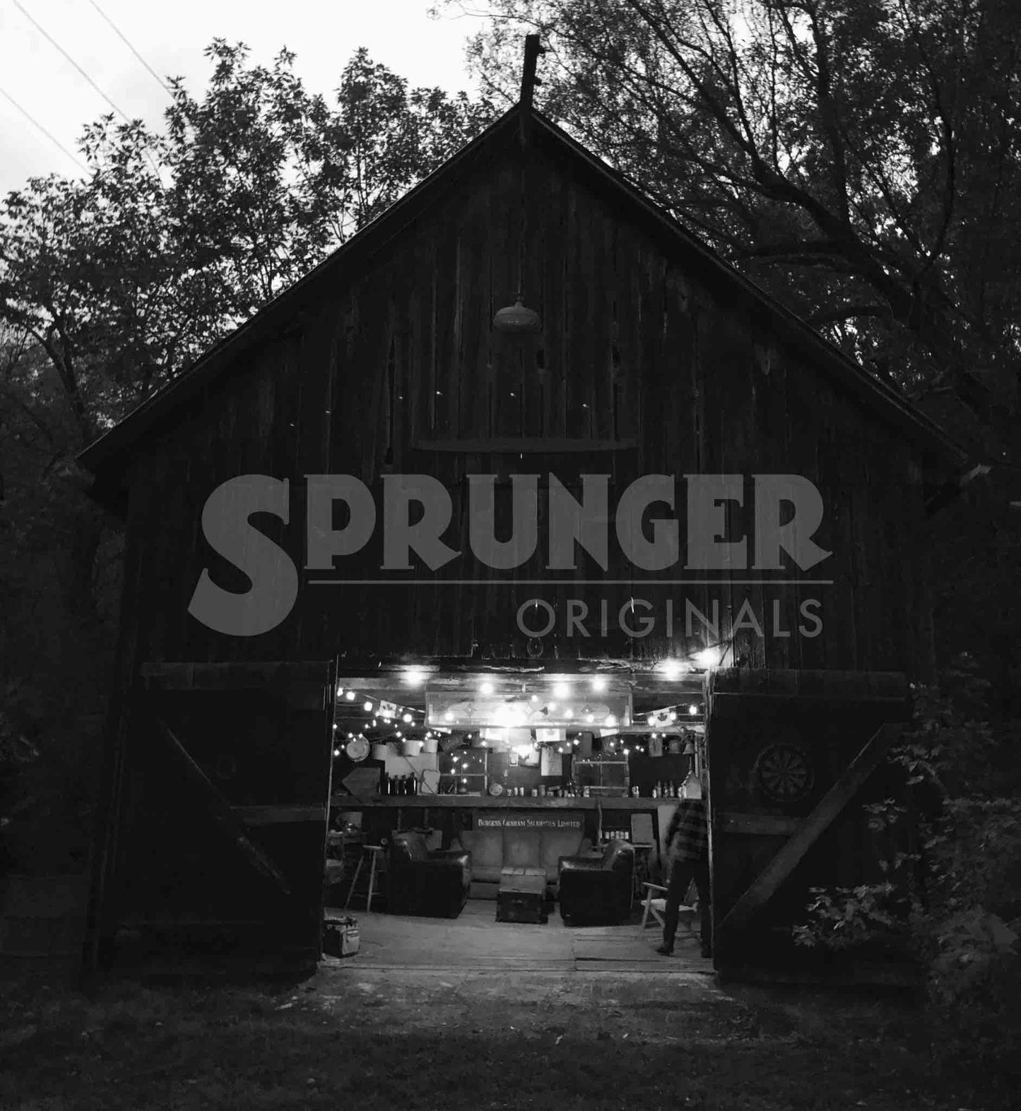 Barn at night