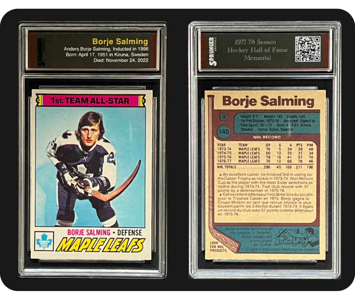 1977-78 Season - Hockey Hall of Fame Memorial