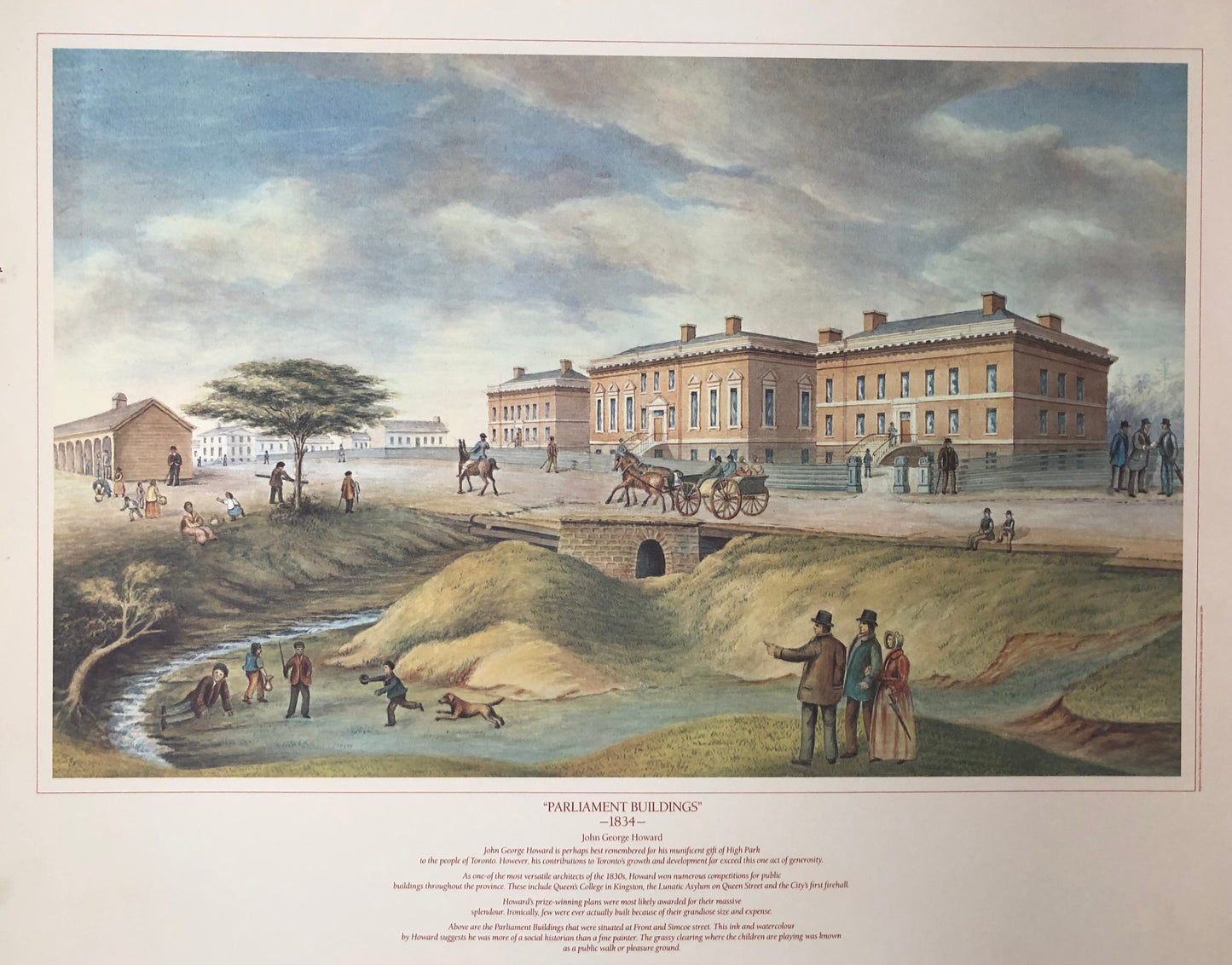 "Parliament Buildings" - John George Howard poster