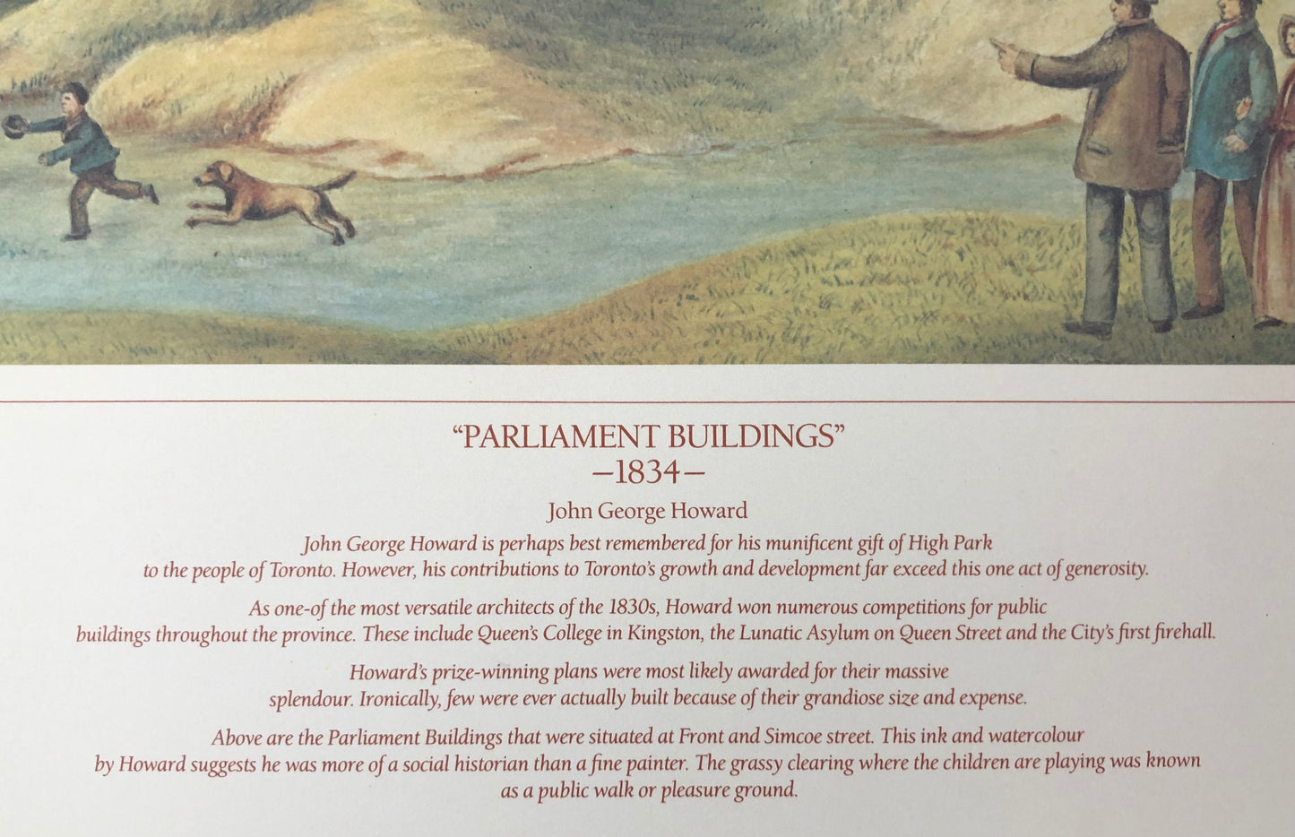 "Parliament Buildings" - John George Howard poster