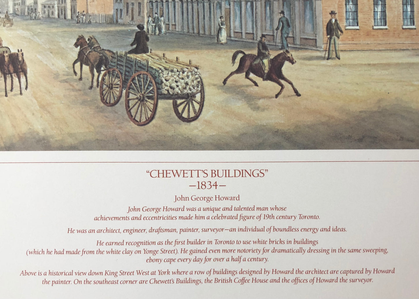 "Chewett's Buildings" - John George Howard poster