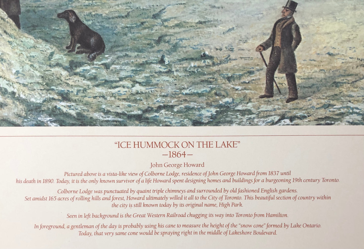 "Ice Hummock on the Lake" - John George Howard poster