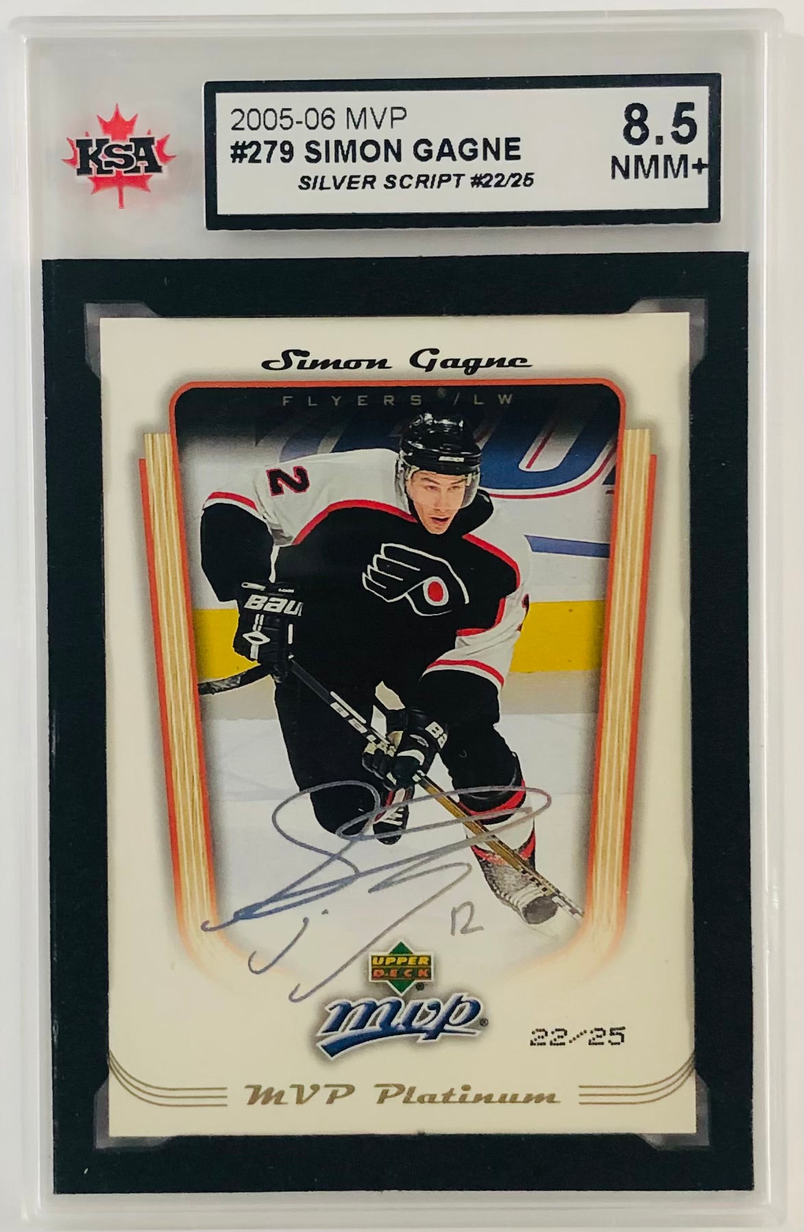 2005 UDC MVP #279 Simon Gagne - Silver Script 22/25