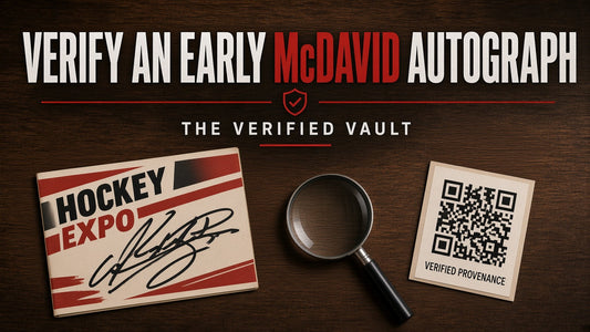 How to verify an early Connor McDavid autograph
