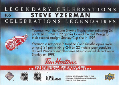 2023 Tim Hortons UDC #LC-5 Steve Yzerman - Legendary Celebrations