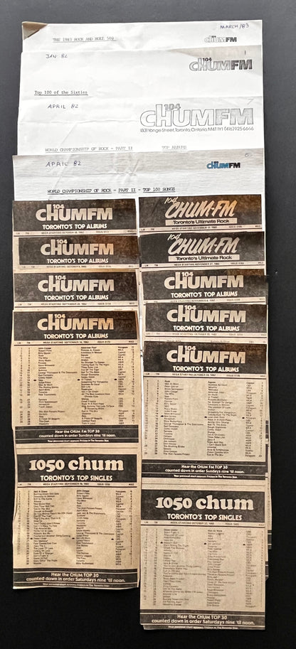 104 CHUM FM - 1982 Album Charts