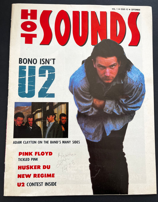Hot Sounds - U2 - Vol. 1 Issue 3 September 1987