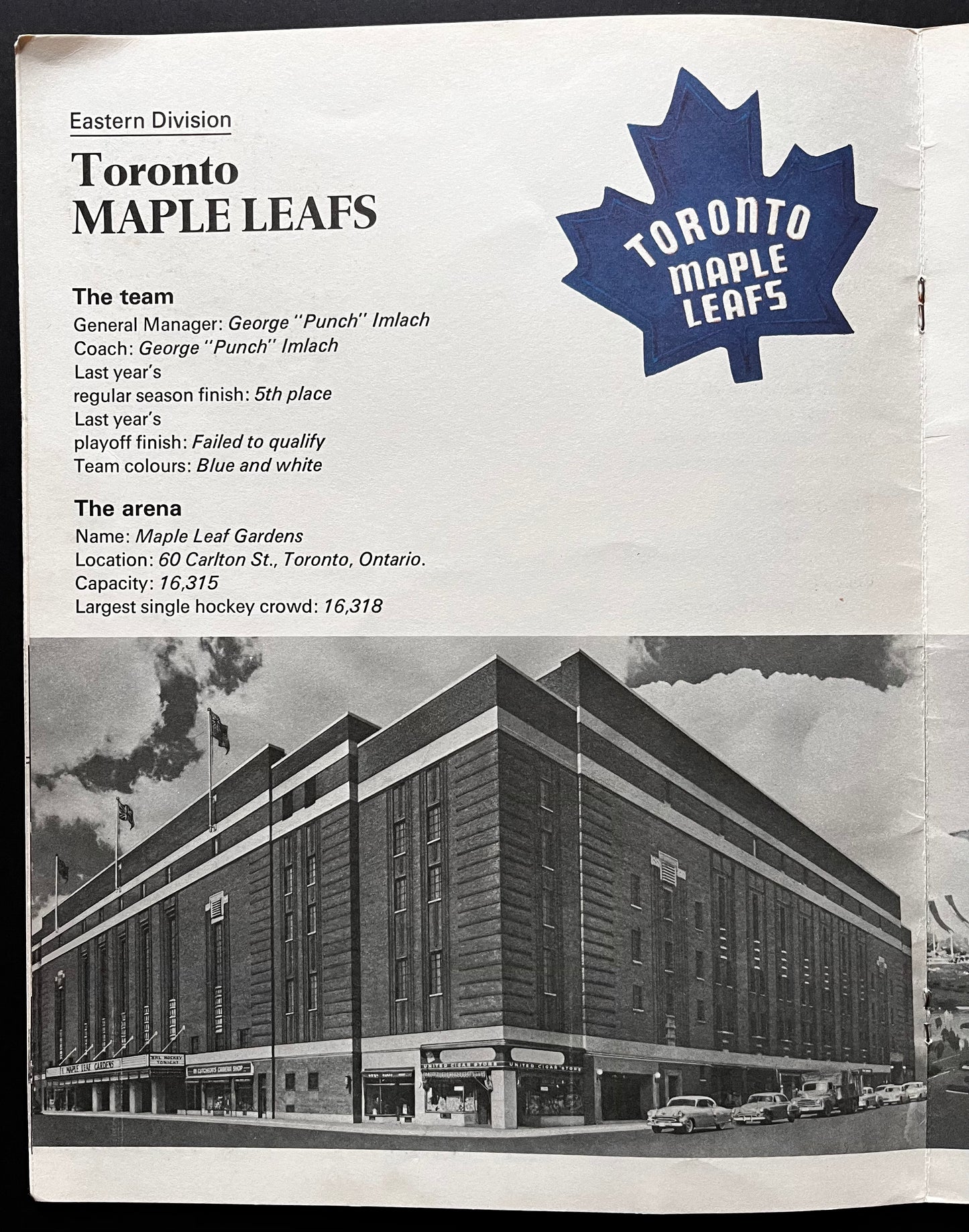 Where They Play - Rolland Paper NHL Arenas 1967-68