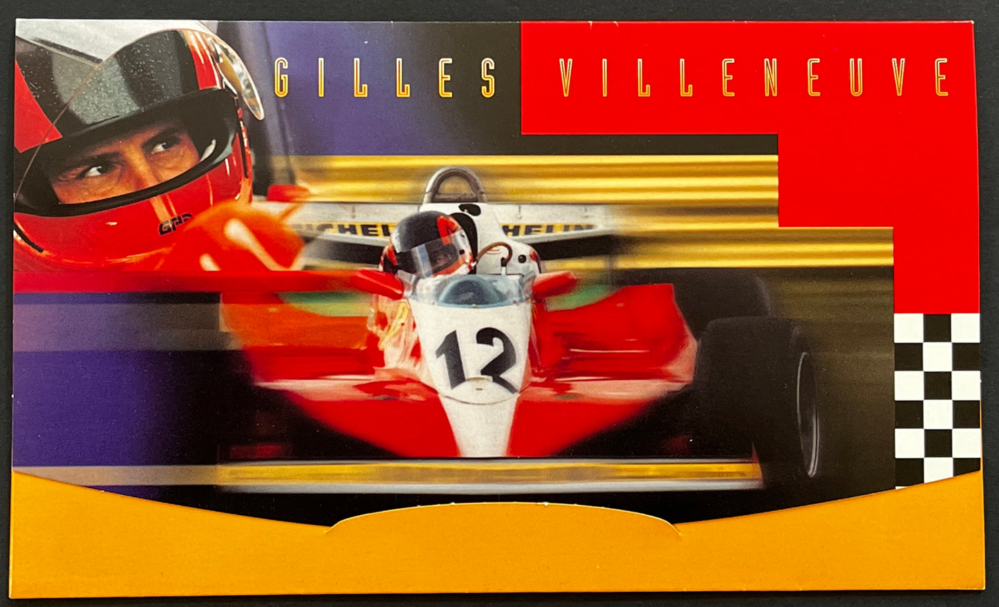 Canada Post - Gilles Villeneuve MNH souvenir stamp sheet of 8 1997