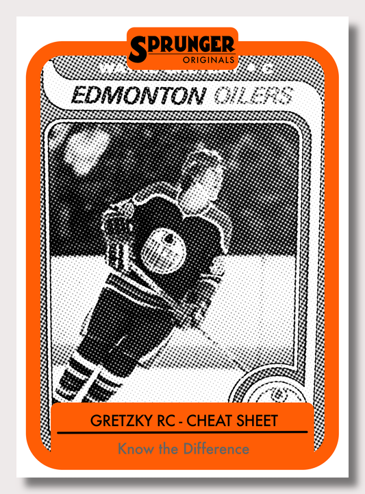 Gretzky Rookie Card Cheat Sheet