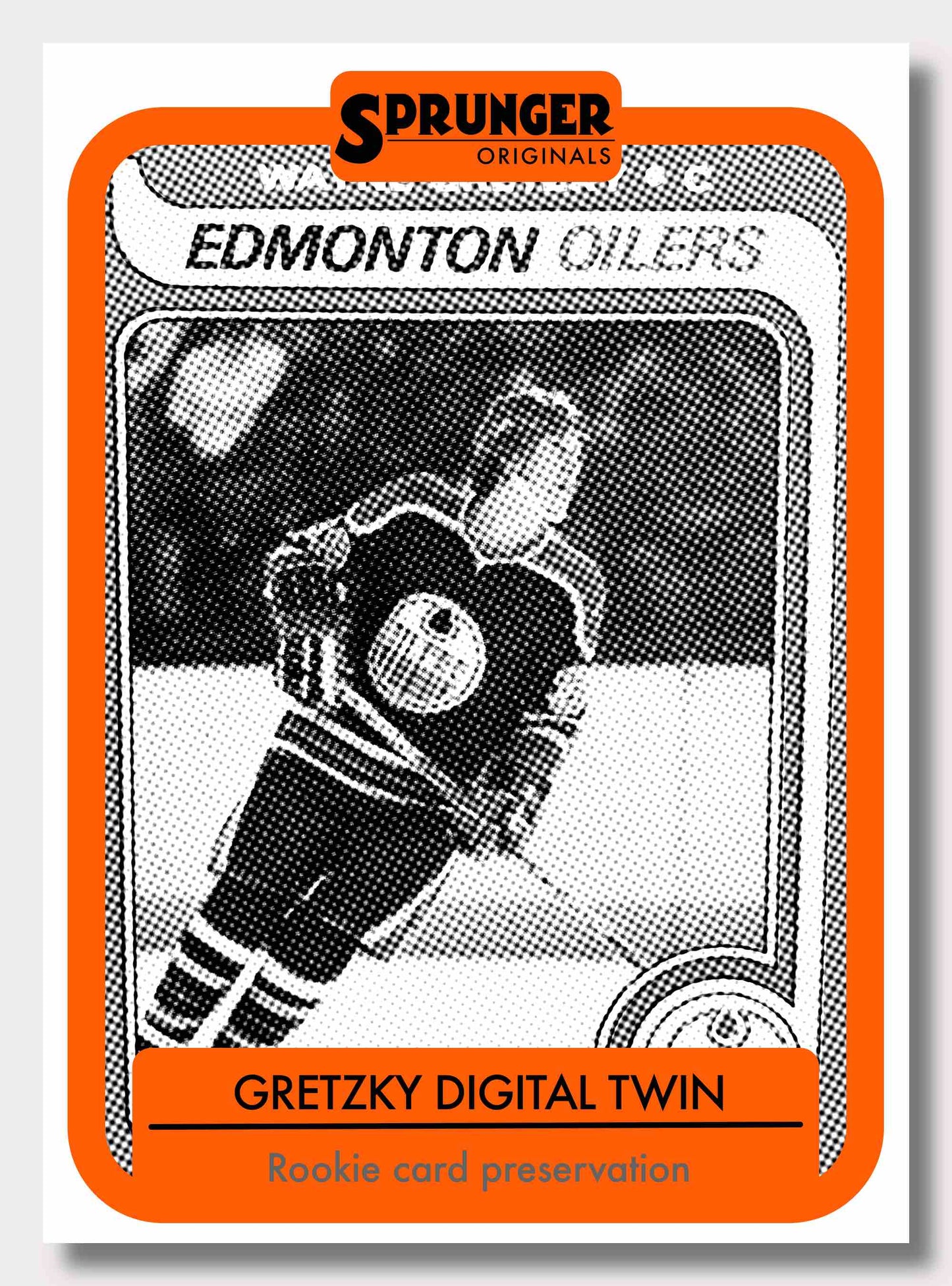 Gretzky rookie card - digital twin