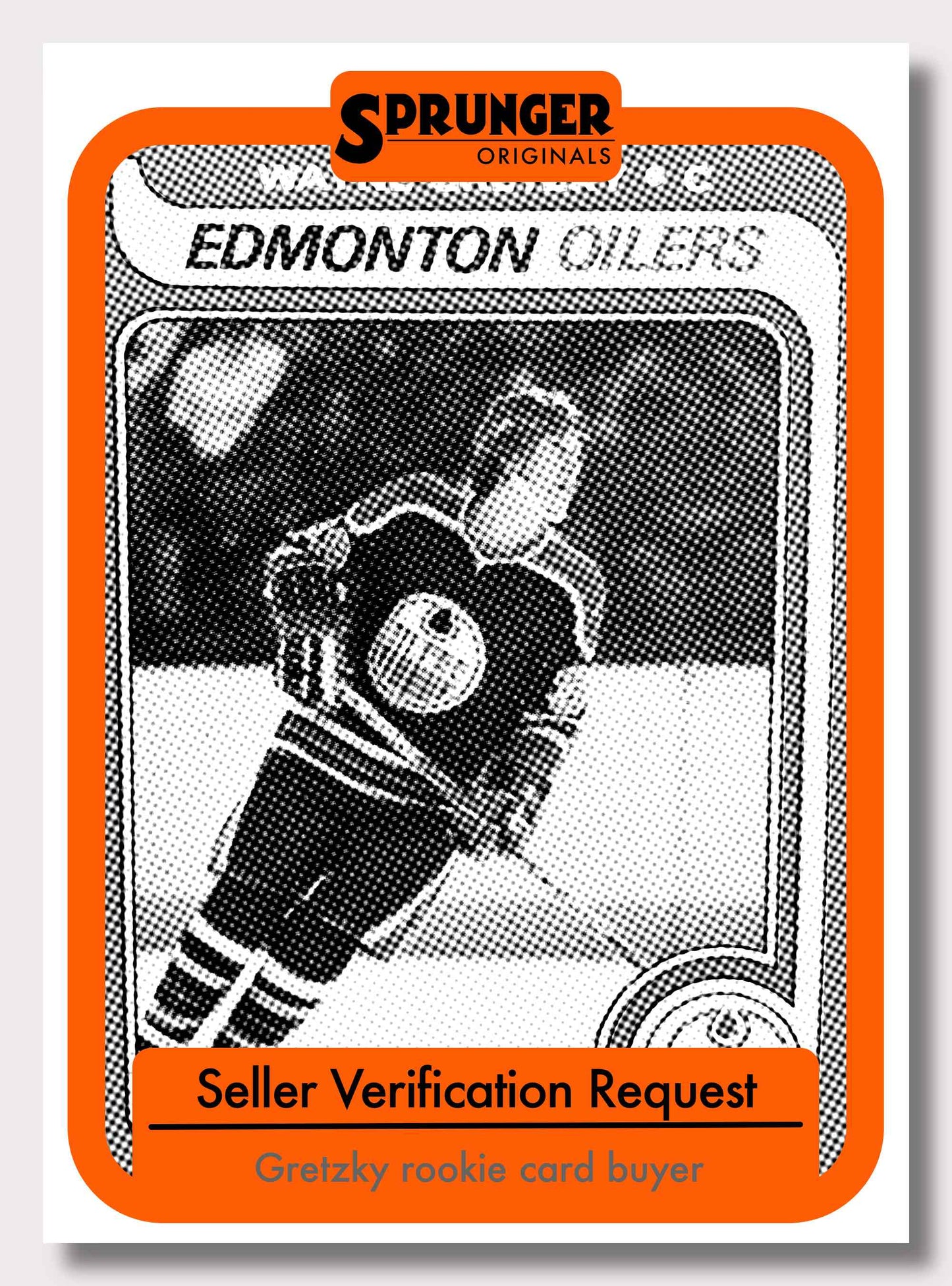 Seller Verification Request for Gretzky rookie card