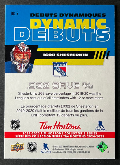 2024-25 UDC Tim Hortons Retro Rookies DD-5 - Igor Shesterkin