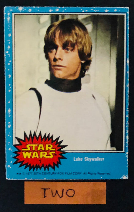 1977 OPC Star Wars #1 Luke Skywalker raw card