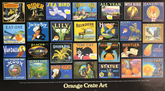 Orange Crate Art poster
