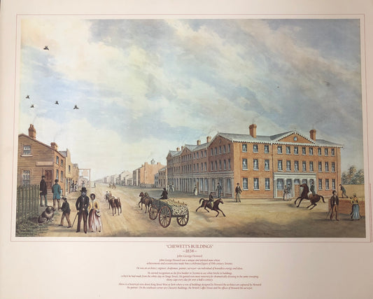 "Chewett's Buildings" - John George Howard poster