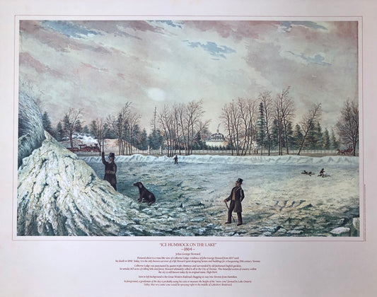"Ice Hummock on the Lake" - John George Howard poster