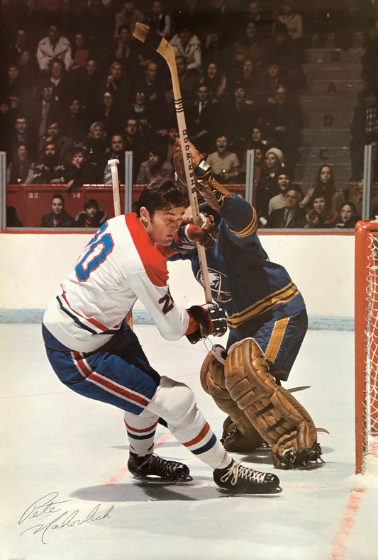 1971 Lithographed in Canada Pete Mahovlich poster